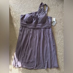 Elegant Donna Morgan One-Shoulder Formal Bridesmaid Dress Nordstrom Gray Ridge